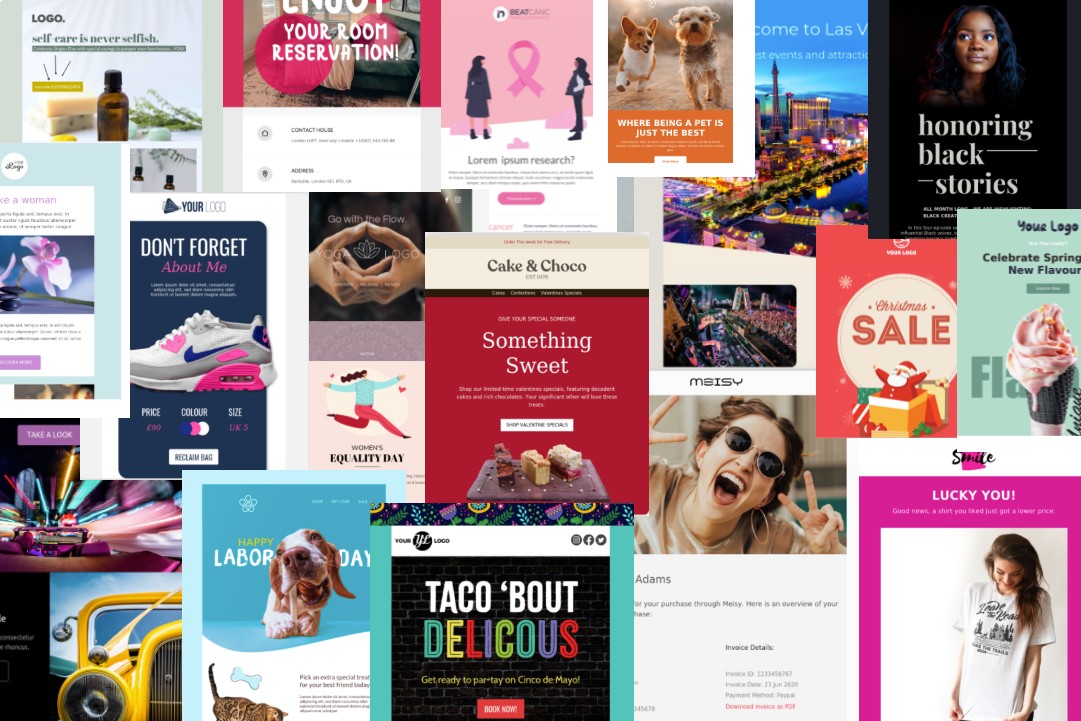 Quelques-uns des nouveaux modèles de Cakemail