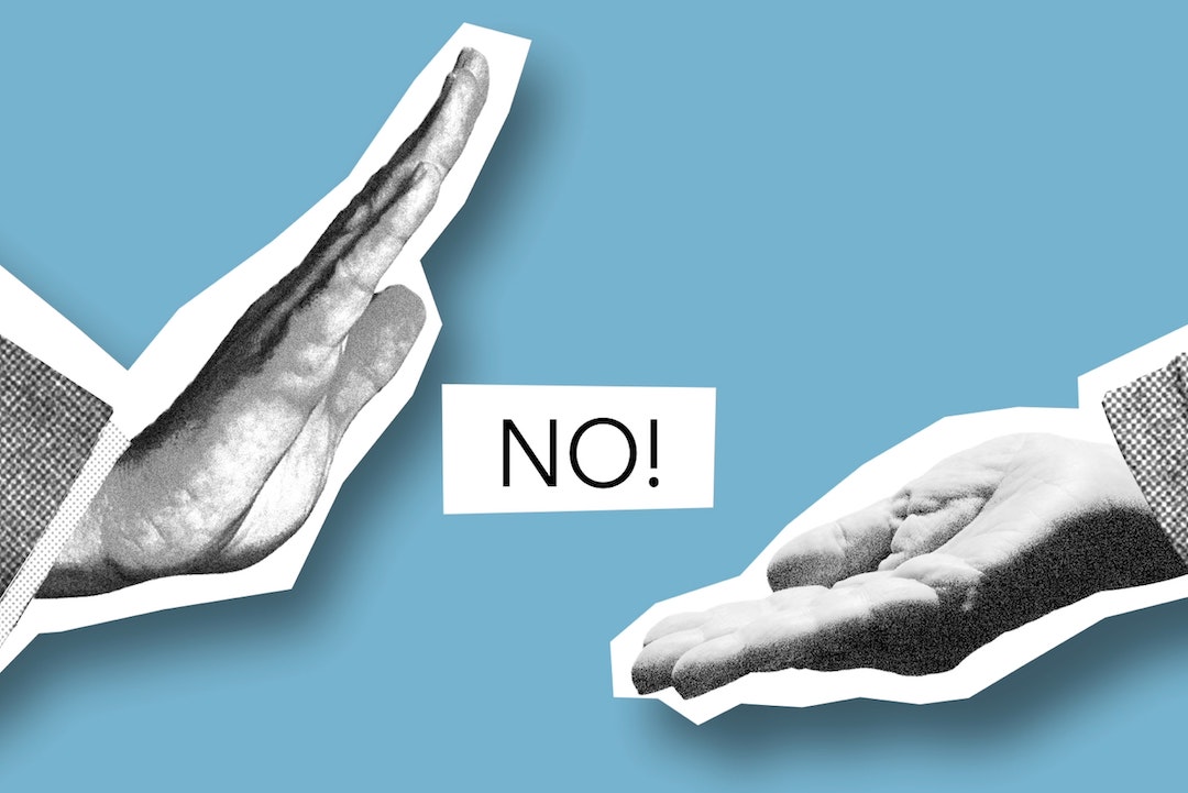 Deux mains avec un NON entre elles - Photo par Monstera sur Pexels